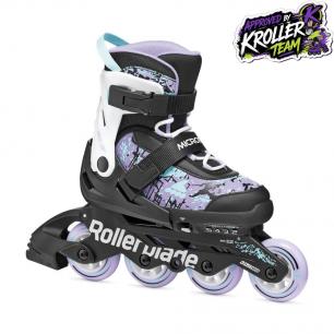 Детские ролики Rollerblade Microblade SL Black Lavender Детские ролики Rollerblade Microblade SL Black Lavender